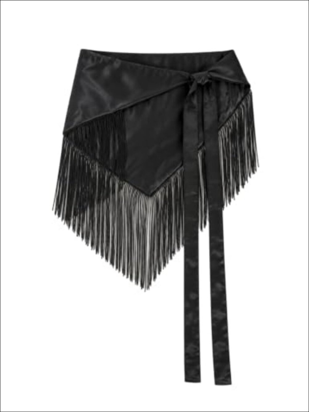 Fringe Scarf Belt Triangle Waist Wrap Western Cowgirl 100% Polyester